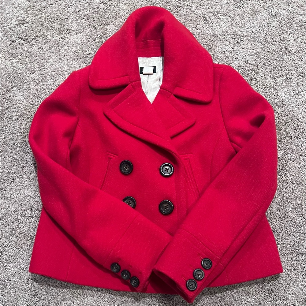 J. Crew Cropped Wool Pea Coat